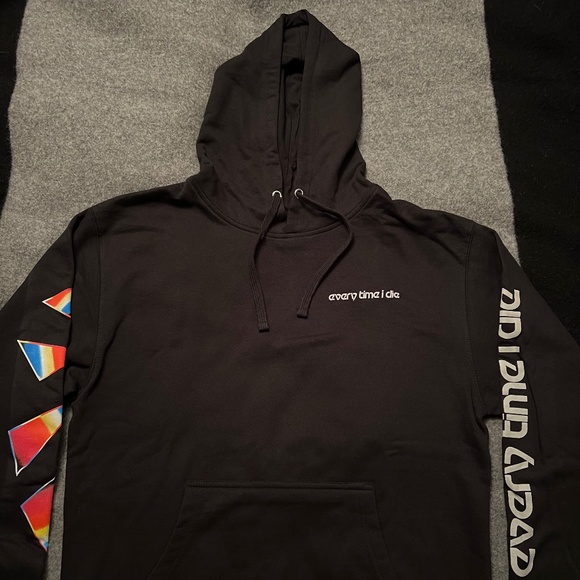 EVERY TIME I DIE "Shattered" Radical Pullover Hoodie NWOT ETID MEDIUM - Picture 2 of 12